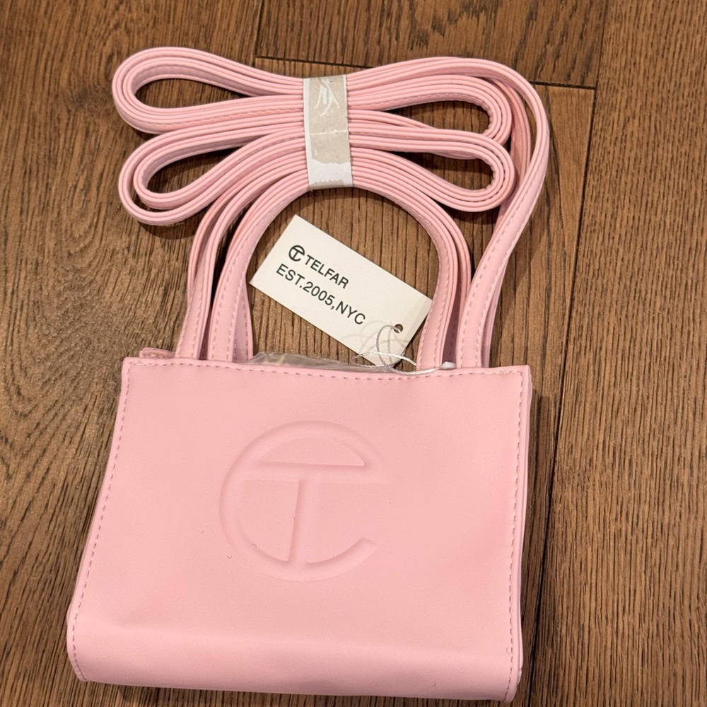Telfar Light Pink Small Shopping Bag